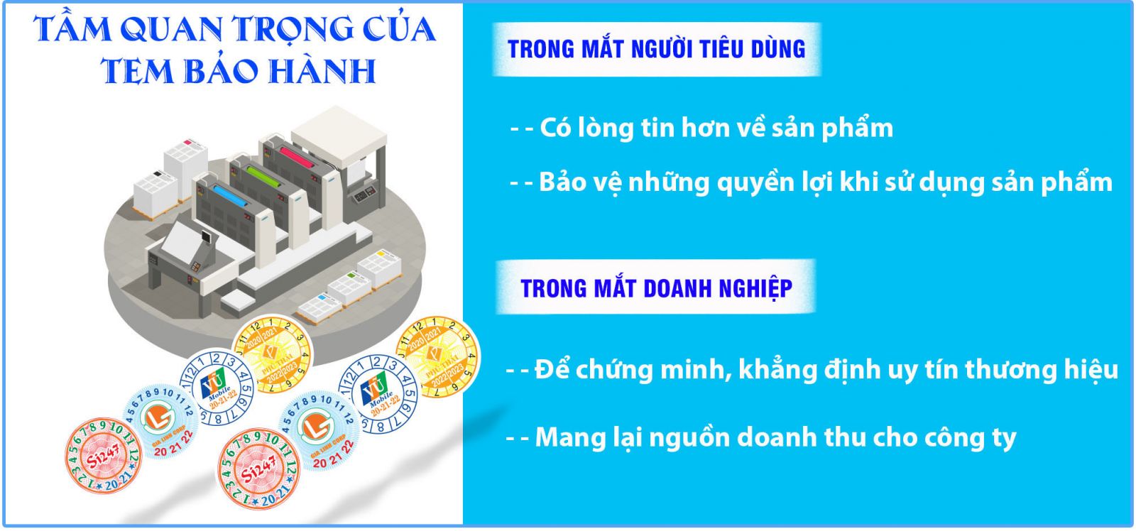 in tem bảo hành